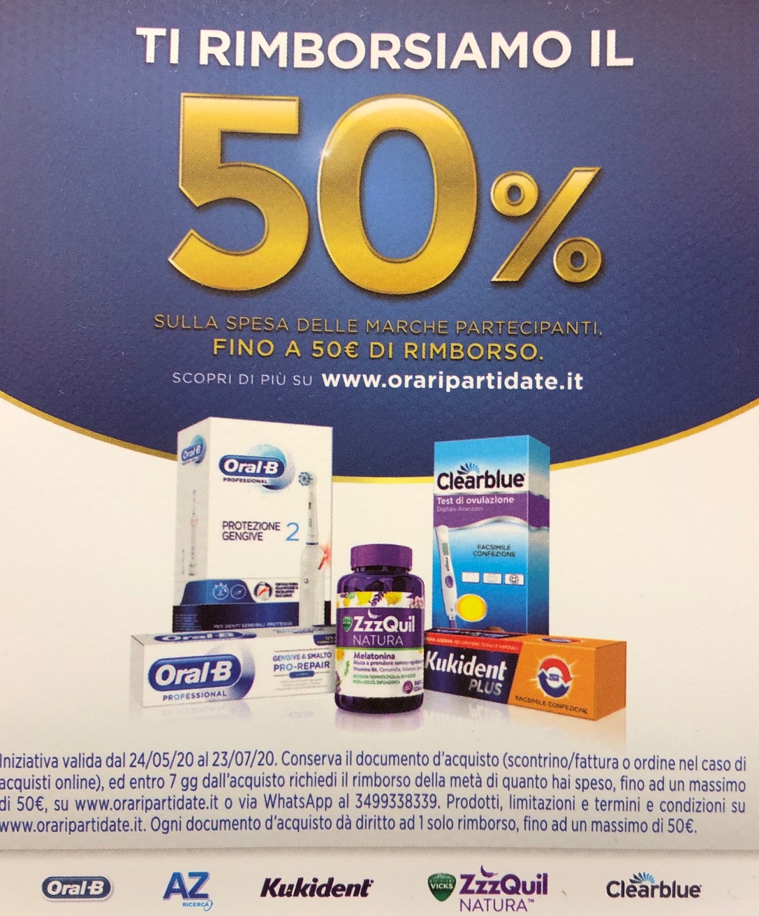 TI RIMBORSIAMO IL 50%