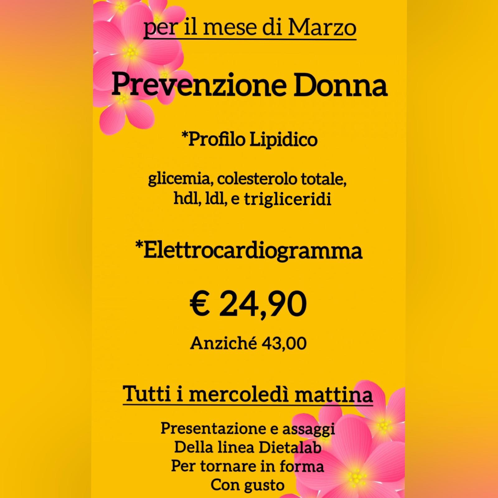 MARZO MESE DELLA PREVENZIONE FEMMINILE