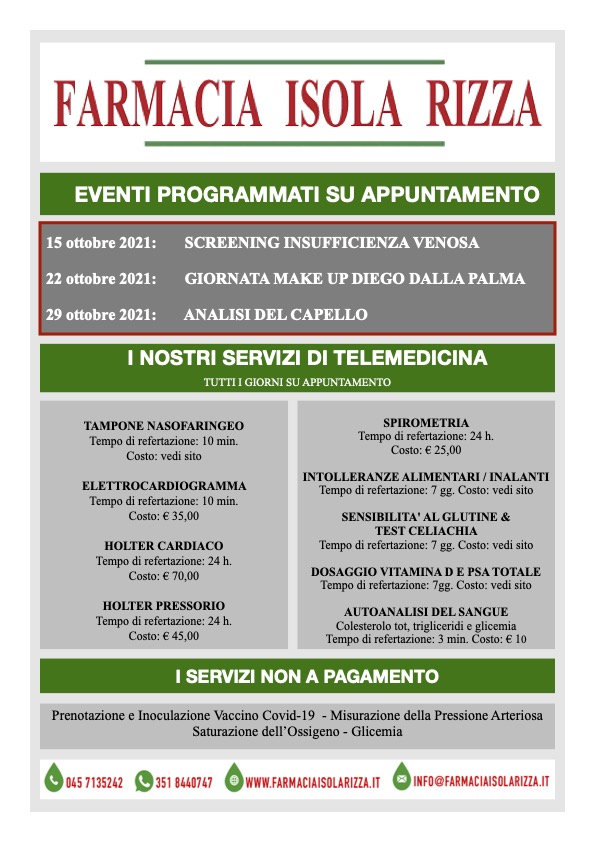 Servizi ed Eventi in Farmacia